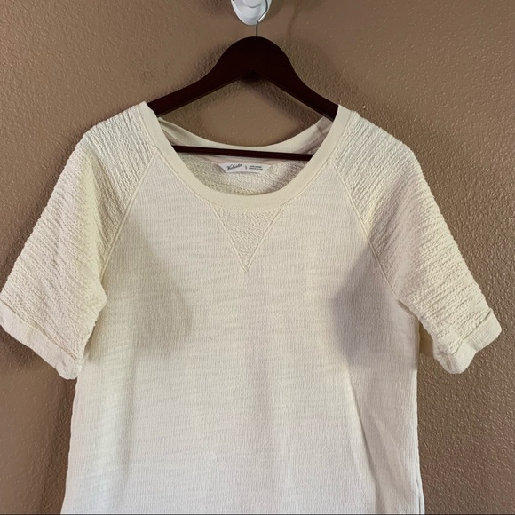 Woolrich Cream Textured Top Size Large - Picture 3 of 10